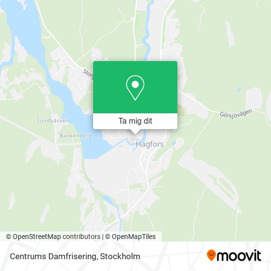 Centrums Damfrisering karta