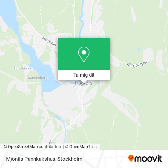 Mjönäs Pannkakshus karta