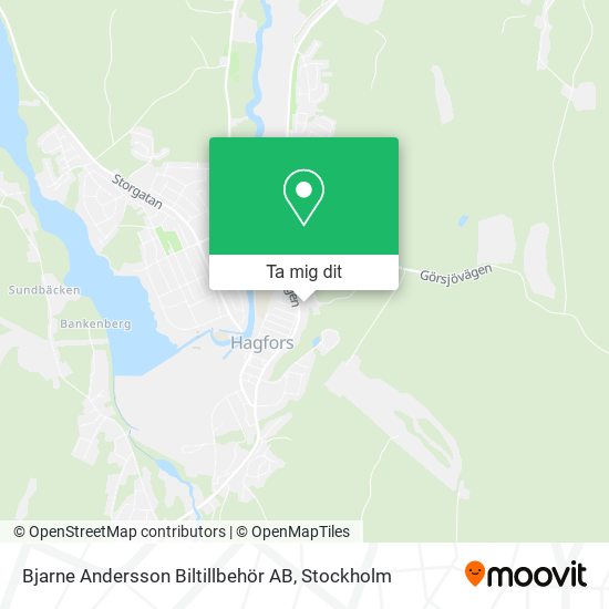 Bjarne Andersson Biltillbehör AB karta