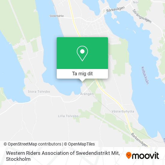 Western Riders Association of Swedendistrikt Mit karta