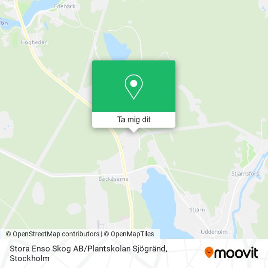 Stora Enso Skog AB / Plantskolan Sjögränd karta