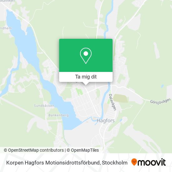 Korpen Hagfors Motionsidrottsförbund karta