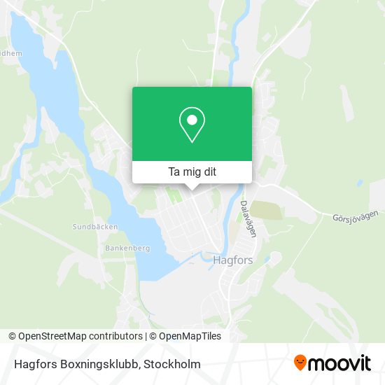 Hagfors Boxningsklubb karta
