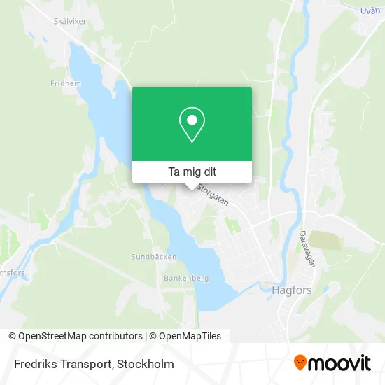 Fredriks Transport karta