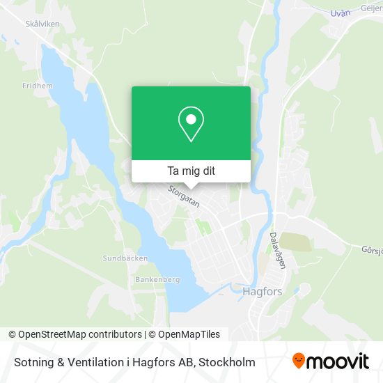 Sotning & Ventilation i Hagfors AB karta