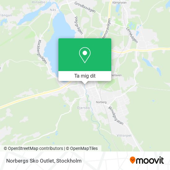 Norbergs Sko Outlet karta