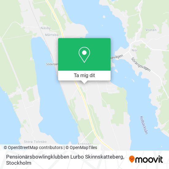 Pensionärsbowlingklubben Lurbo Skinnskatteberg karta