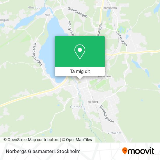 Norbergs Glasmästeri karta