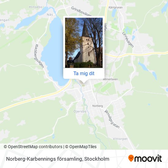 Norberg-Karbennings församling karta