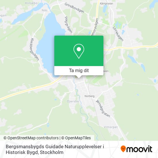 Bergsmansbygds Guidade Naturupplevelser i Historisk Bygd karta