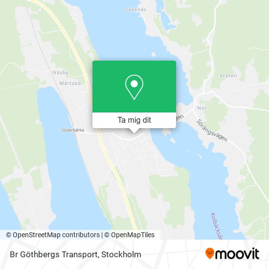 Br Göthbergs Transport karta