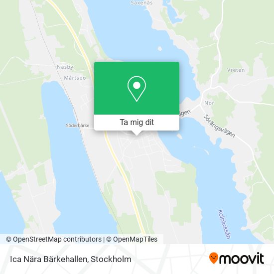 Ica Nära Bärkehallen karta