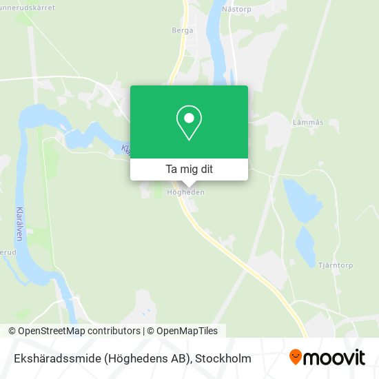 Ekshäradssmide (Höghedens AB) karta