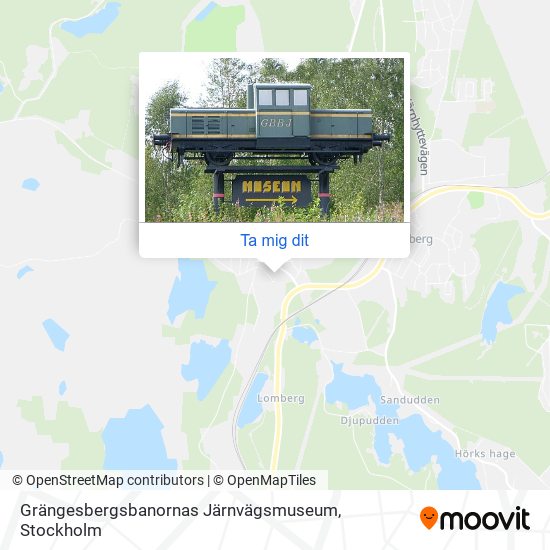 Grängesbergsbanornas Järnvägsmuseum karta