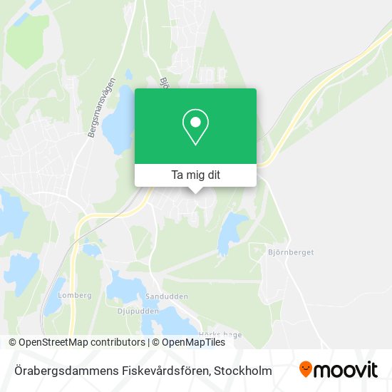 Örabergsdammens Fiskevårdsfören karta