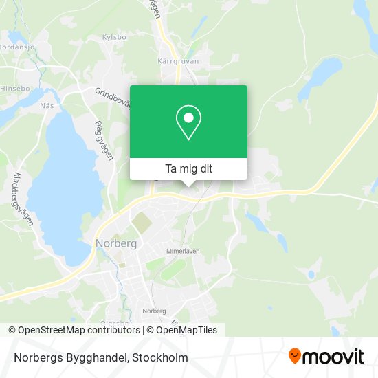 Norbergs Bygghandel karta