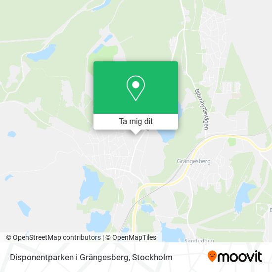 Disponentparken i Grängesberg karta