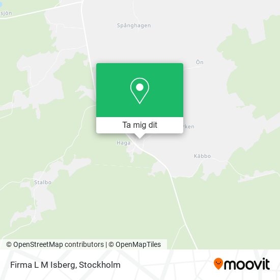 Firma L M Isberg karta