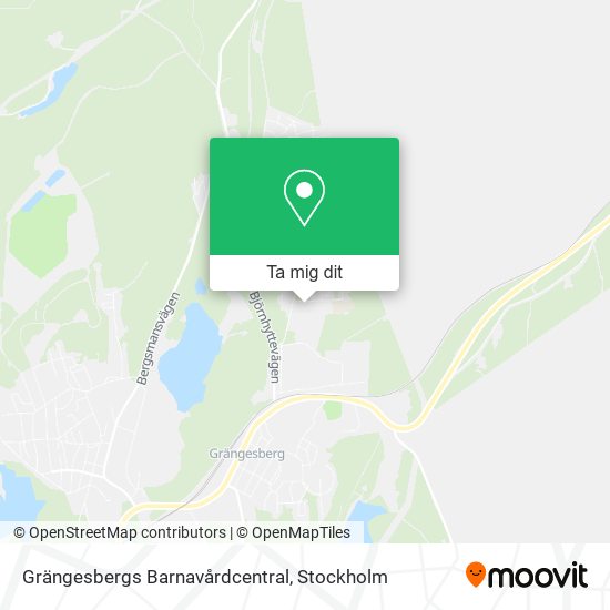 Grängesbergs Barnavårdcentral karta