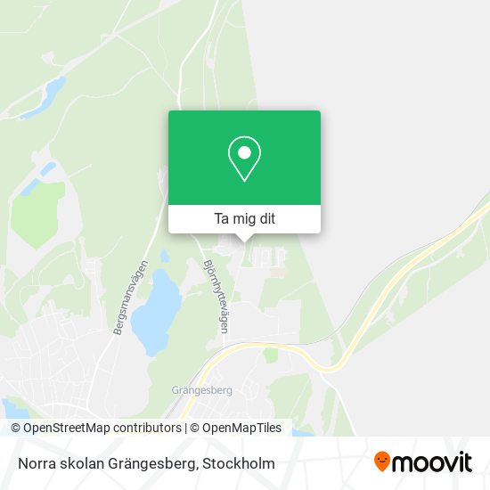 Norra skolan Grängesberg karta