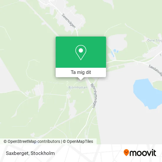 Saxberget karta