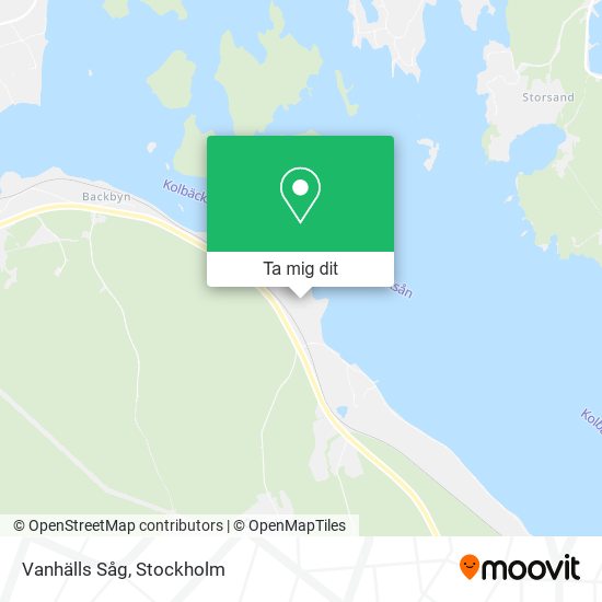 Vanhälls Såg karta