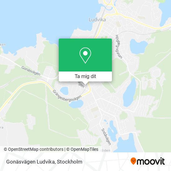 Gonäsvägen Ludvika karta