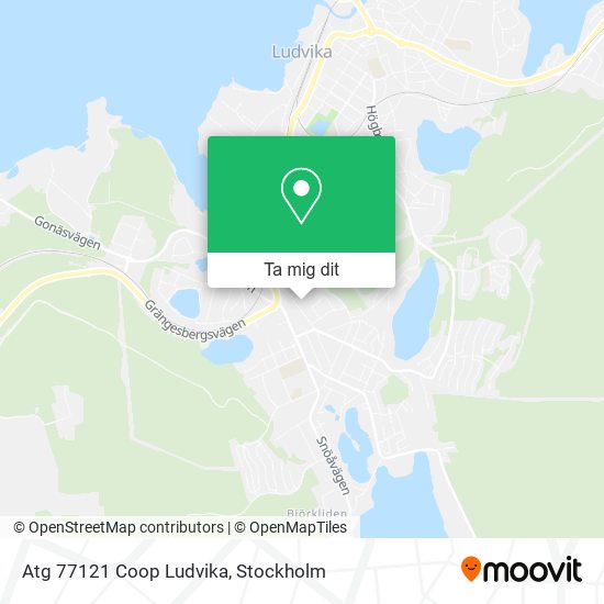 Atg 77121 Coop Ludvika karta
