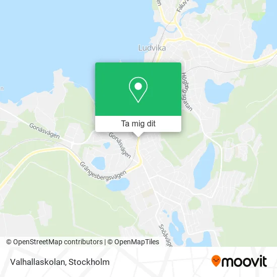 Valhallaskolan karta