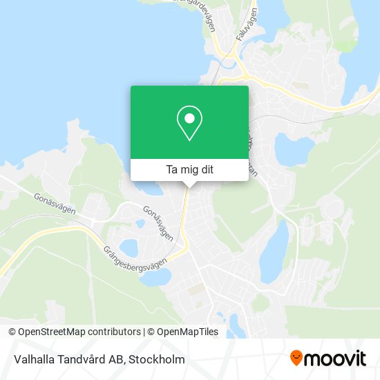 Valhalla Tandvård AB karta