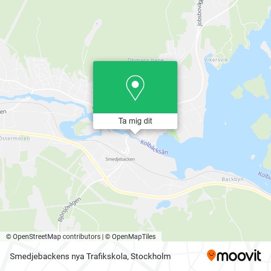 Smedjebackens nya Trafikskola karta