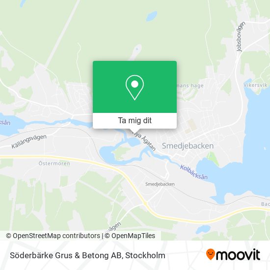 Söderbärke Grus & Betong AB karta