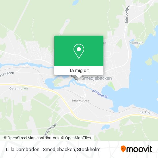 Lilla Damboden i Smedjebacken karta