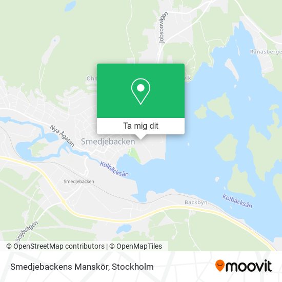 Smedjebackens Manskör karta