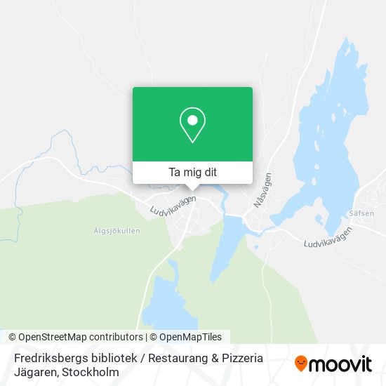 Fredriksbergs bibliotek / Restaurang & Pizzeria Jägaren karta