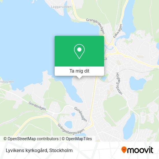 Lyvikens kyrkogård karta