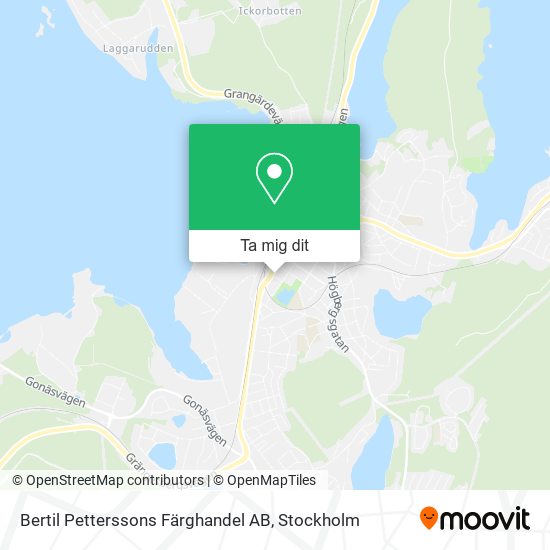 Bertil Petterssons Färghandel AB karta