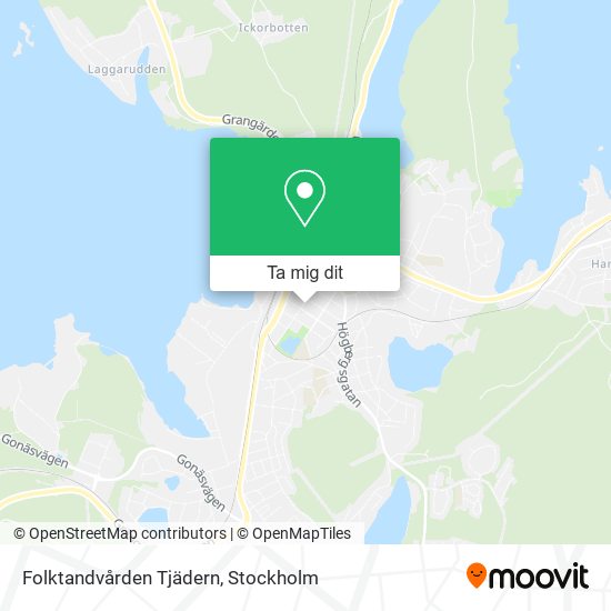 Folktandvården Tjädern karta