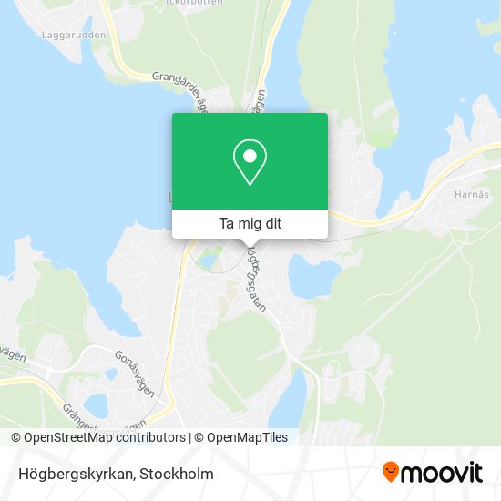 Högbergskyrkan karta