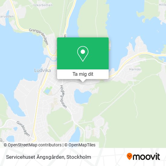 Servicehuset Ängsgården karta