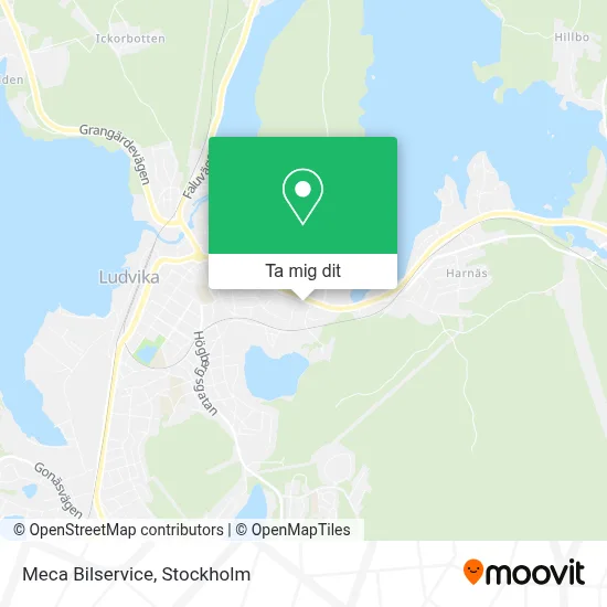 Meca Bilservice karta