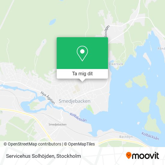 Servicehus Solhöjden karta