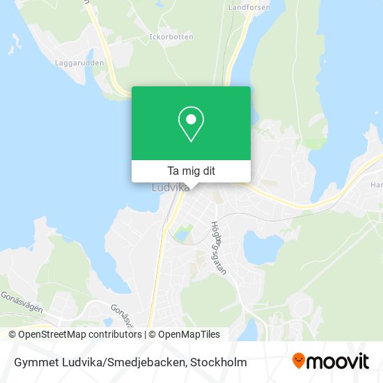 Gymmet Ludvika/Smedjebacken karta