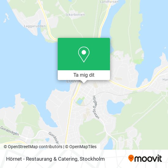 Hörnet - Restaurang & Catering karta