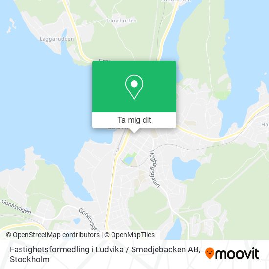 Fastighetsförmedling i Ludvika / Smedjebacken AB karta