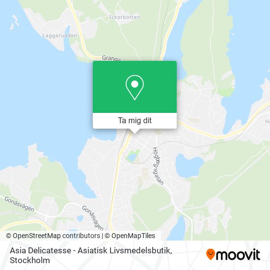 Asia Delicatesse - Asiatisk Livsmedelsbutik karta
