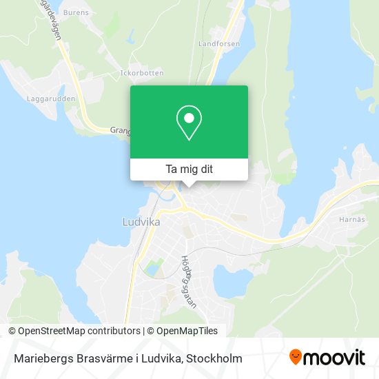 Mariebergs Brasvärme i Ludvika karta