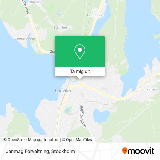 Janmag Förvaltning karta