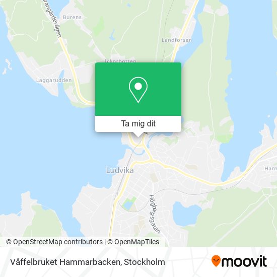 Våffelbruket Hammarbacken karta