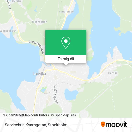 Servicehus Kvarngatan karta
